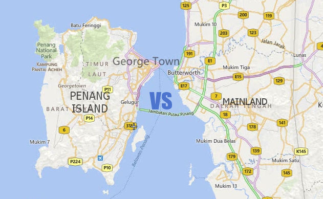 Penang Island vs Mainland (Part 1) – Location branding | Penang