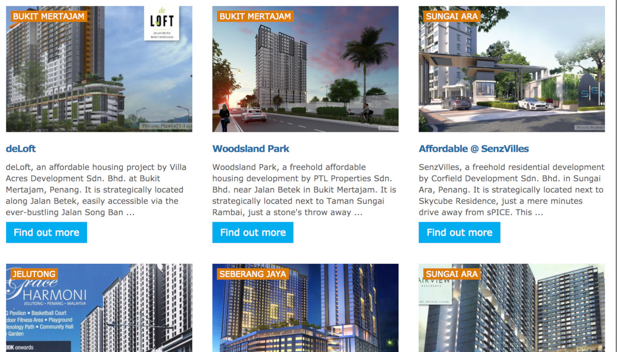 Affordable Housing Projects & Location | Penang Property Talk