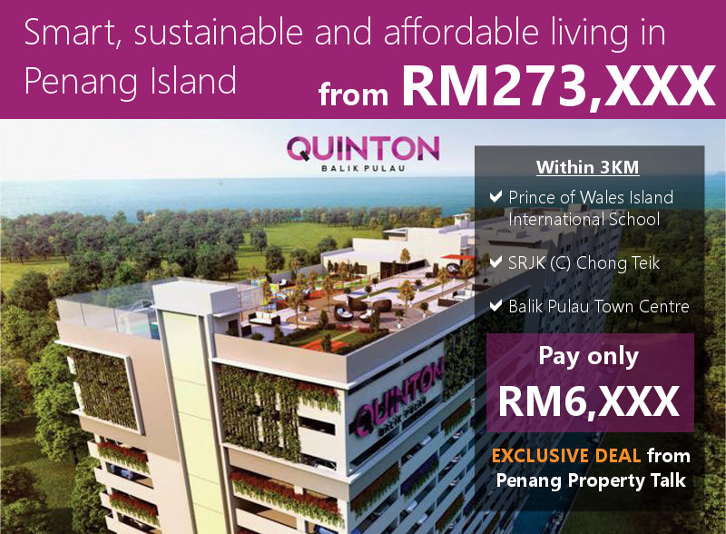 Quinton affordable housing at Balik Pulau