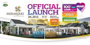 Good news! Mekarsari @ Bertam, Kepala Batas will be launching on 24th & 25th September 2016 (Sat & Sun) from 10am – 5pm at Mekarsari Show Village. Great deals and rewards await you.
Price from RM4XXK onwards.