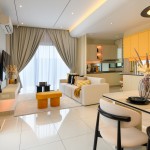 Step Inside Serene Villas Show Unit Featuring Living and Dining Area Crafted to Bring Families Together