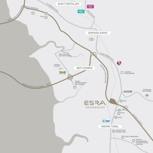 esra-residences-location-map